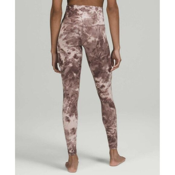 Lululemon Pants - Lululemon Align High-Rise Pant 28" Diamond Dye Mink Bery Lunar Rock Size 4